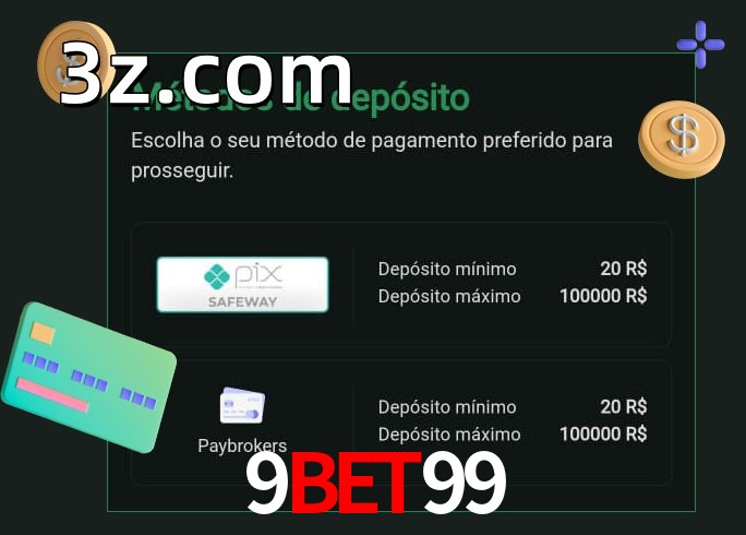 O cassino 9BET99bet oferece uma grande variedade de métodos de pagamento