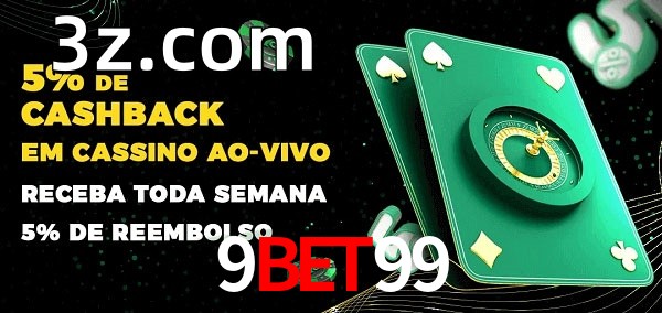 Promoções do cassino ao Vivo 9BET99